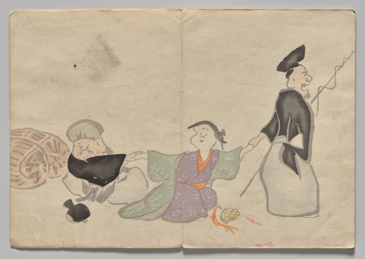 Scena dal Libro Illustrato di Kōrin (Volume 1) da Nakamura Hochu