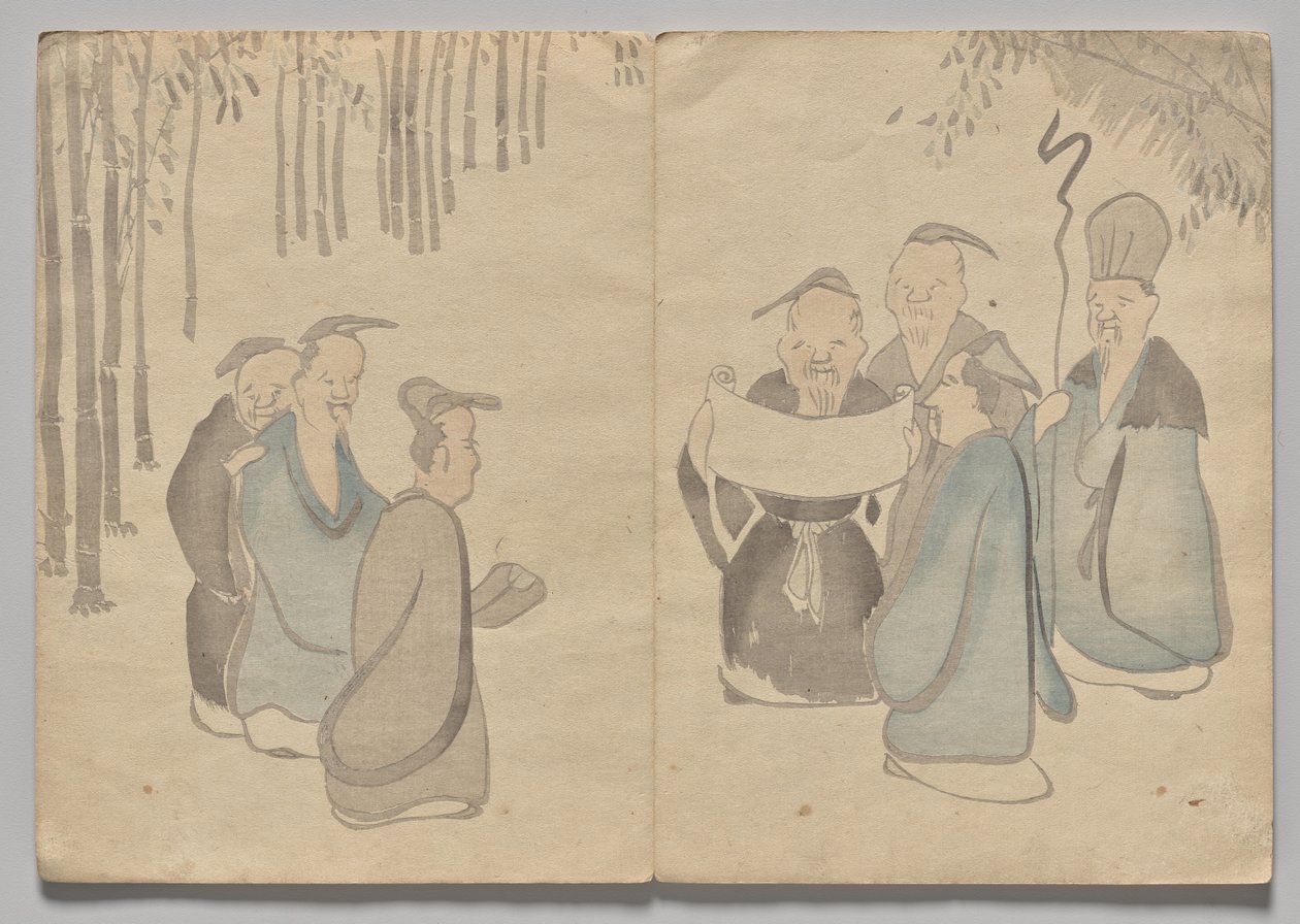 Scena dal Libro Illustrato di Kōrin (Volume 2) da Nakamura Hochu