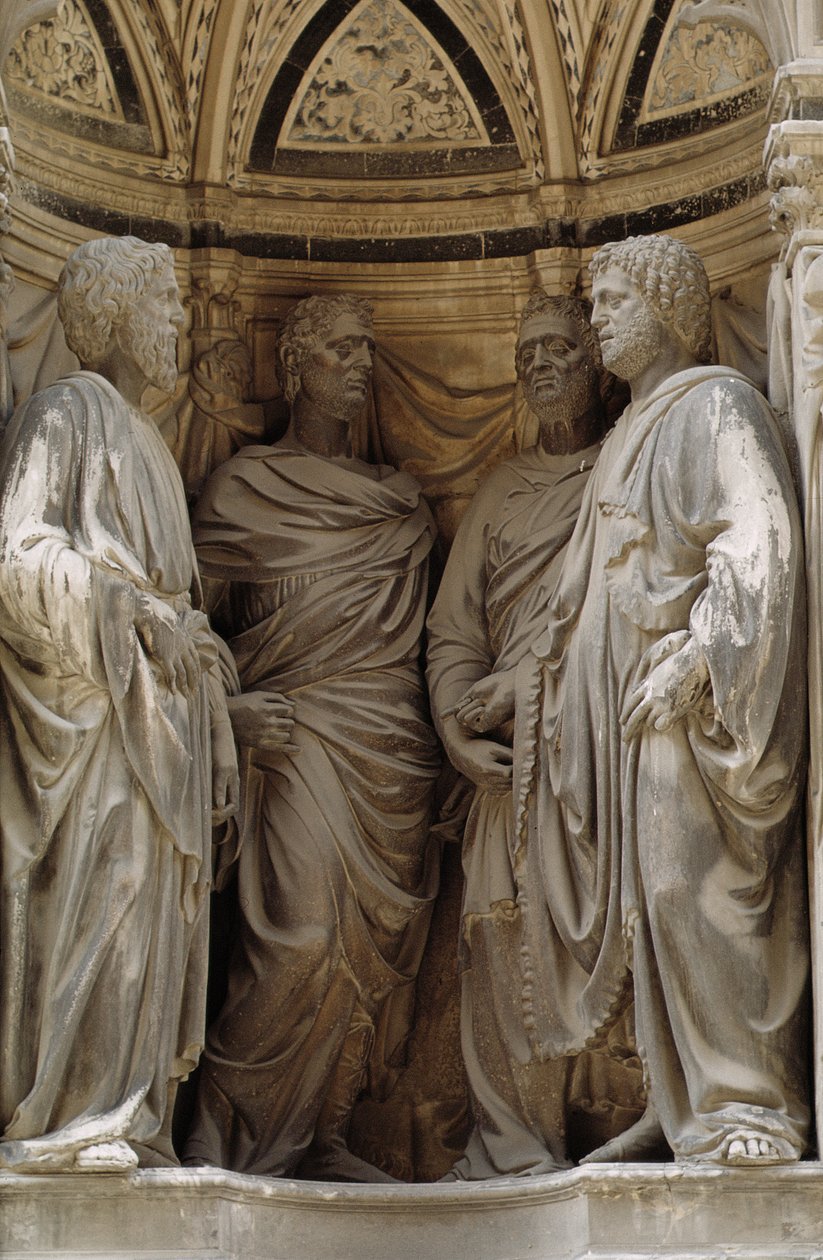 I Quattro Coronati, dalla nicchia della corporazione dei muratori e falegnami, c.1415 da Nanni di Banco