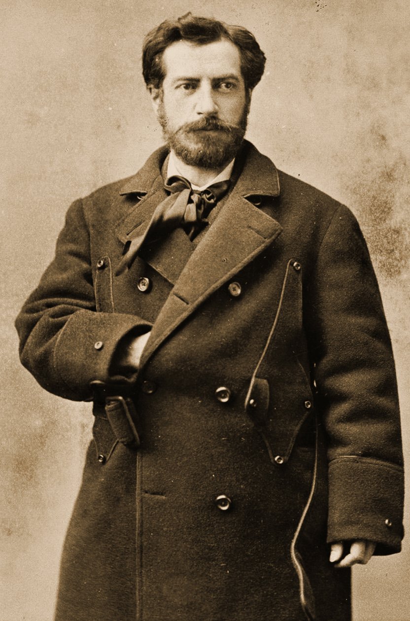 Ritratto di Frédéric Auguste Bartholdi, c.1880 da Napoleon Sarony