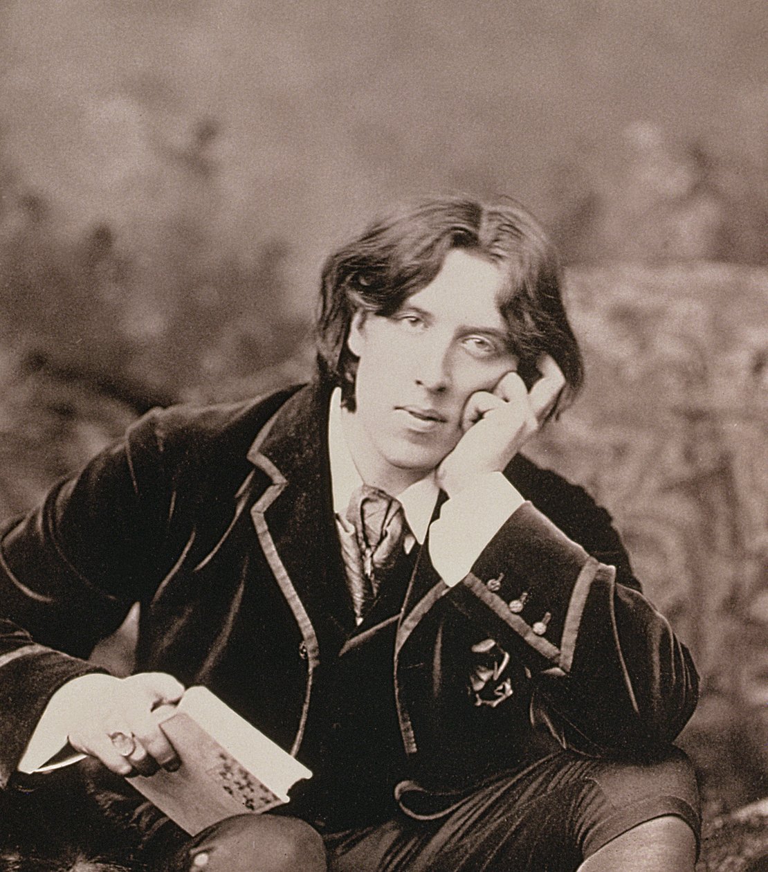 Ritratto di Oscar Wilde (dettaglio) da Napoleon Sarony