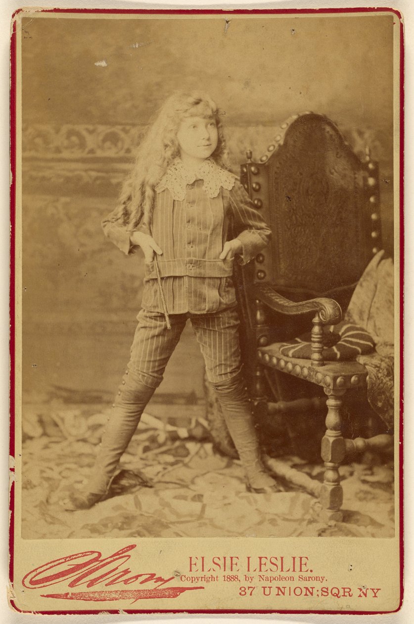 Elsie Leslie [als] Kleiner Lord Fauntleroy da Napoleon Sarony