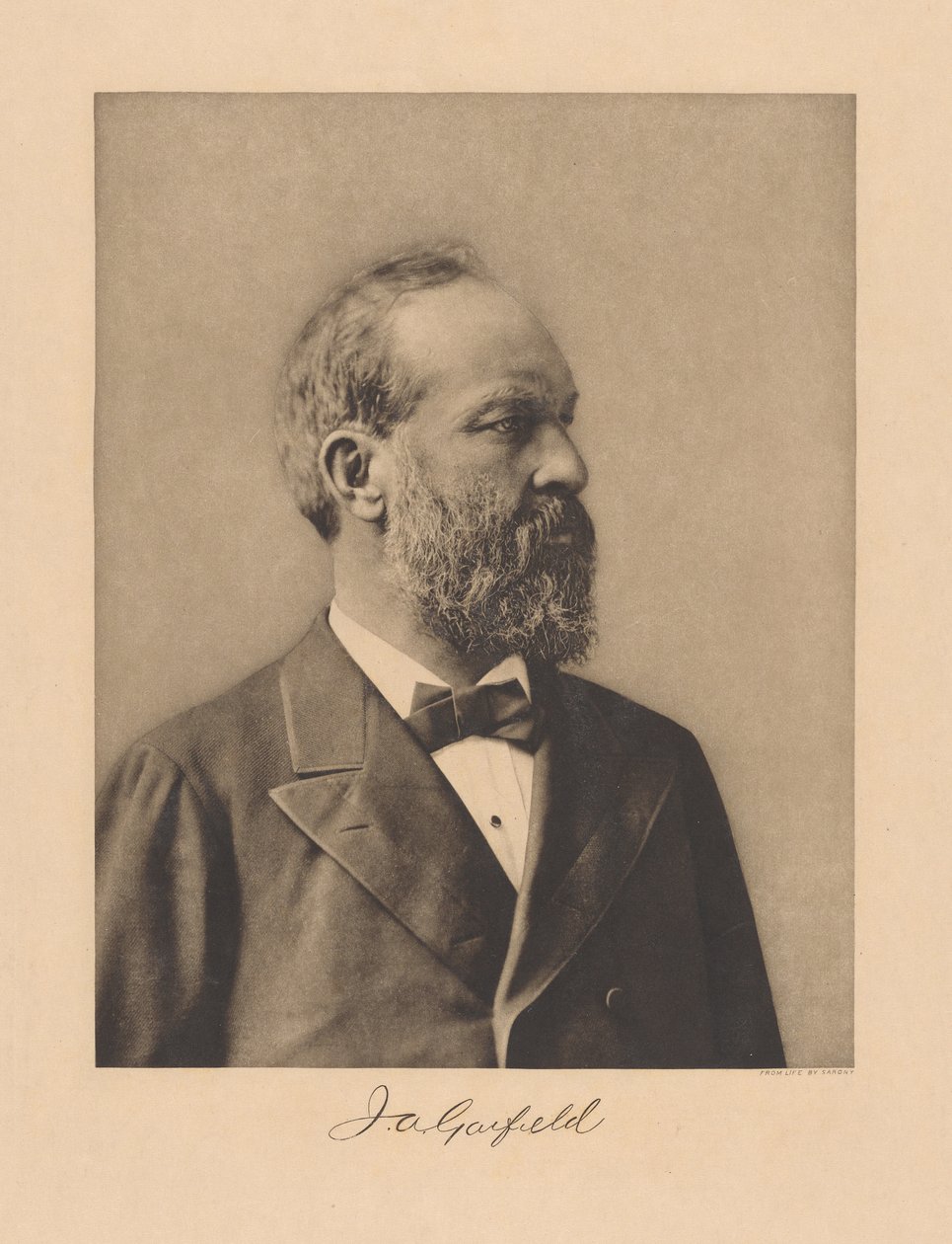 James Garfield da Napoleon Sarony