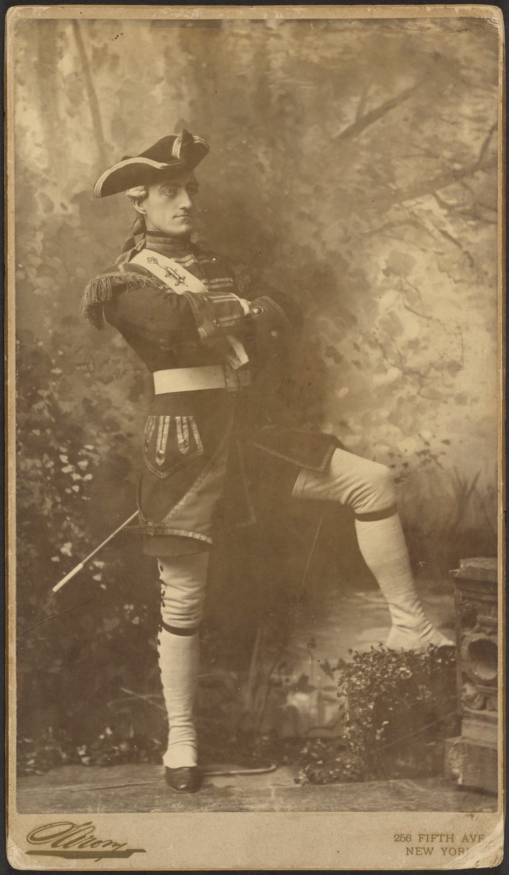 [John Drew, Jr. nel ruolo del Capitano Plume da "The Recruiting Officer"]. da Napoleon Sarony