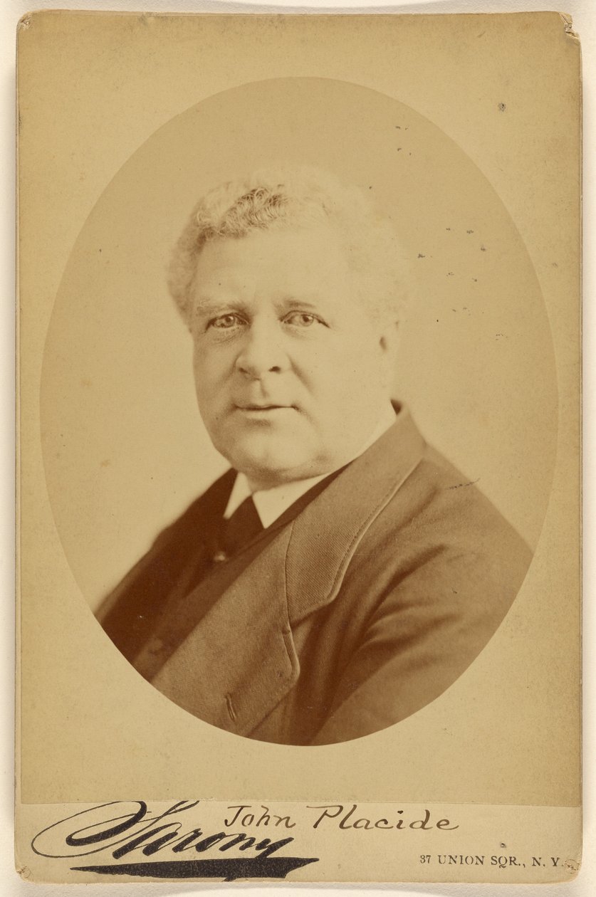 John Placide. Union Square Co. da Napoleon Sarony