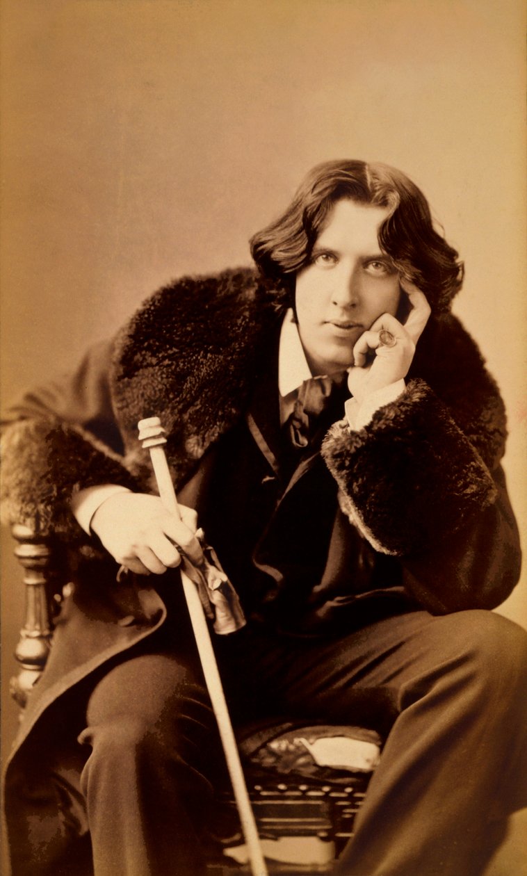 Oscar Wilde, scrittore irlandese, umorista e drammaturgo, 1882 da Napoleon Sarony