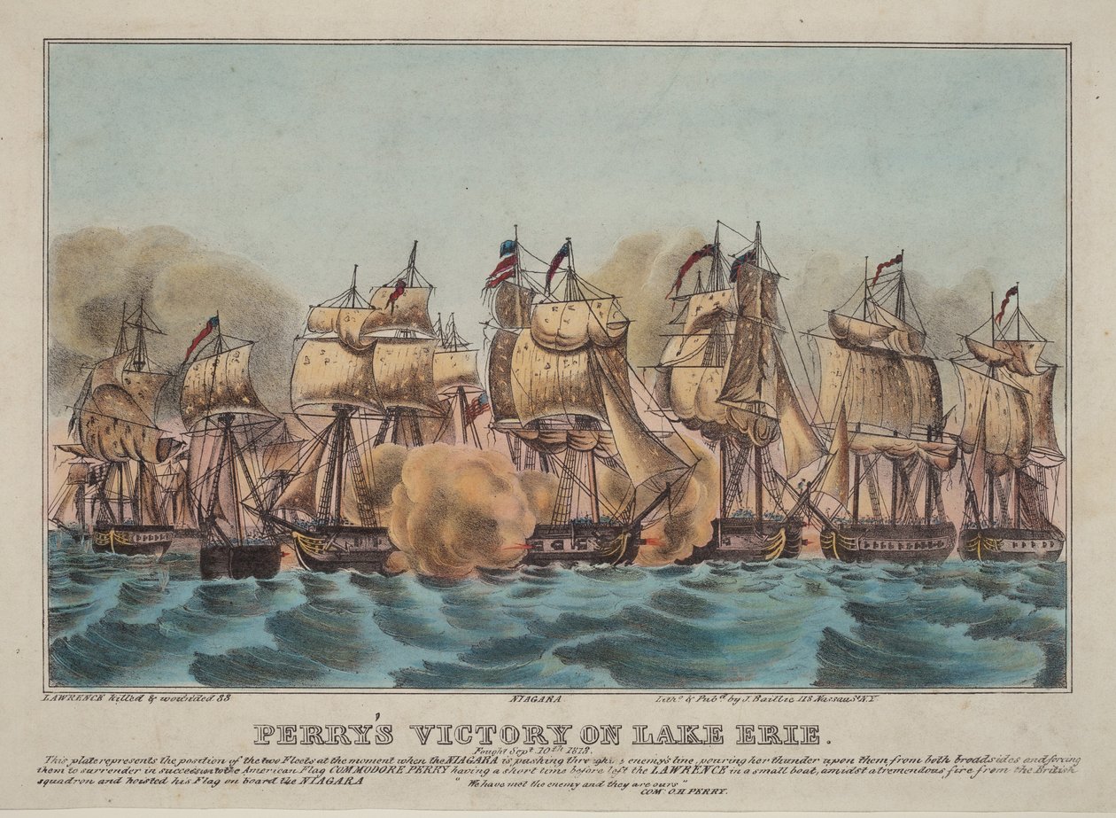 La vittoria di Perry sul lago Erie da Napoleon Sarony