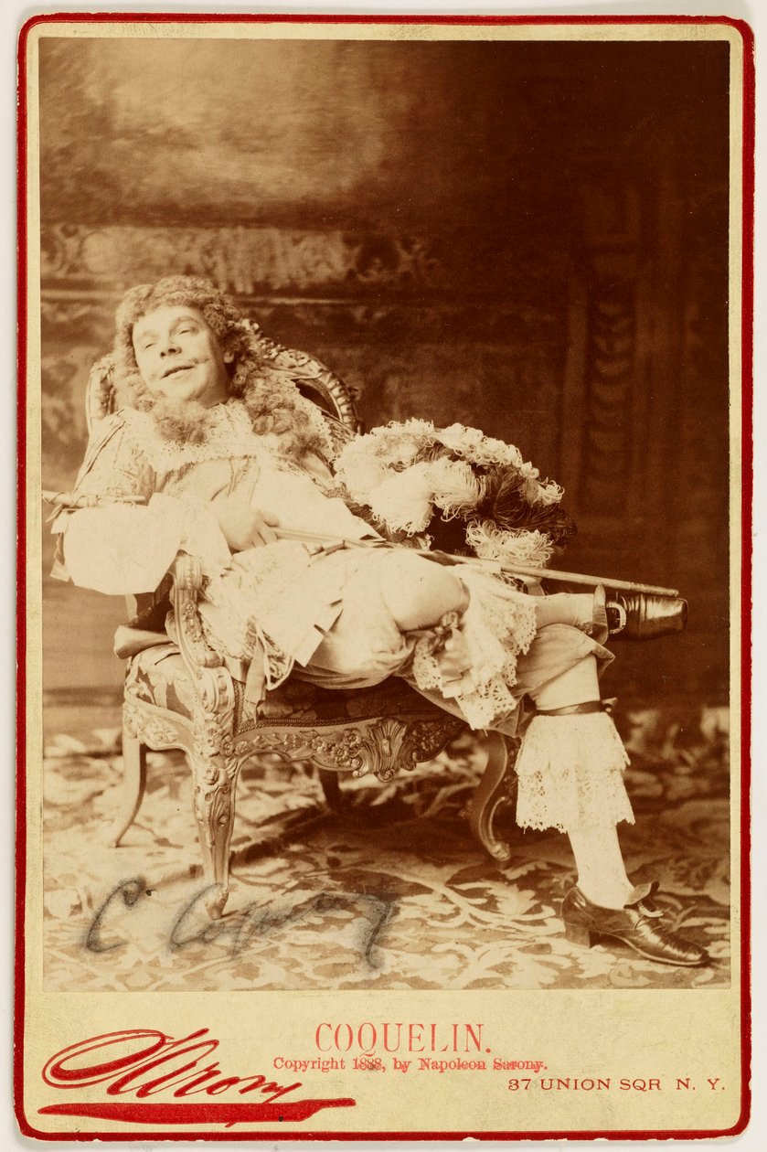 Porträt von Ernest Coquelin, genannt Coquelin cadet, (1848-1909), Schauspieler da Napoleon Sarony
