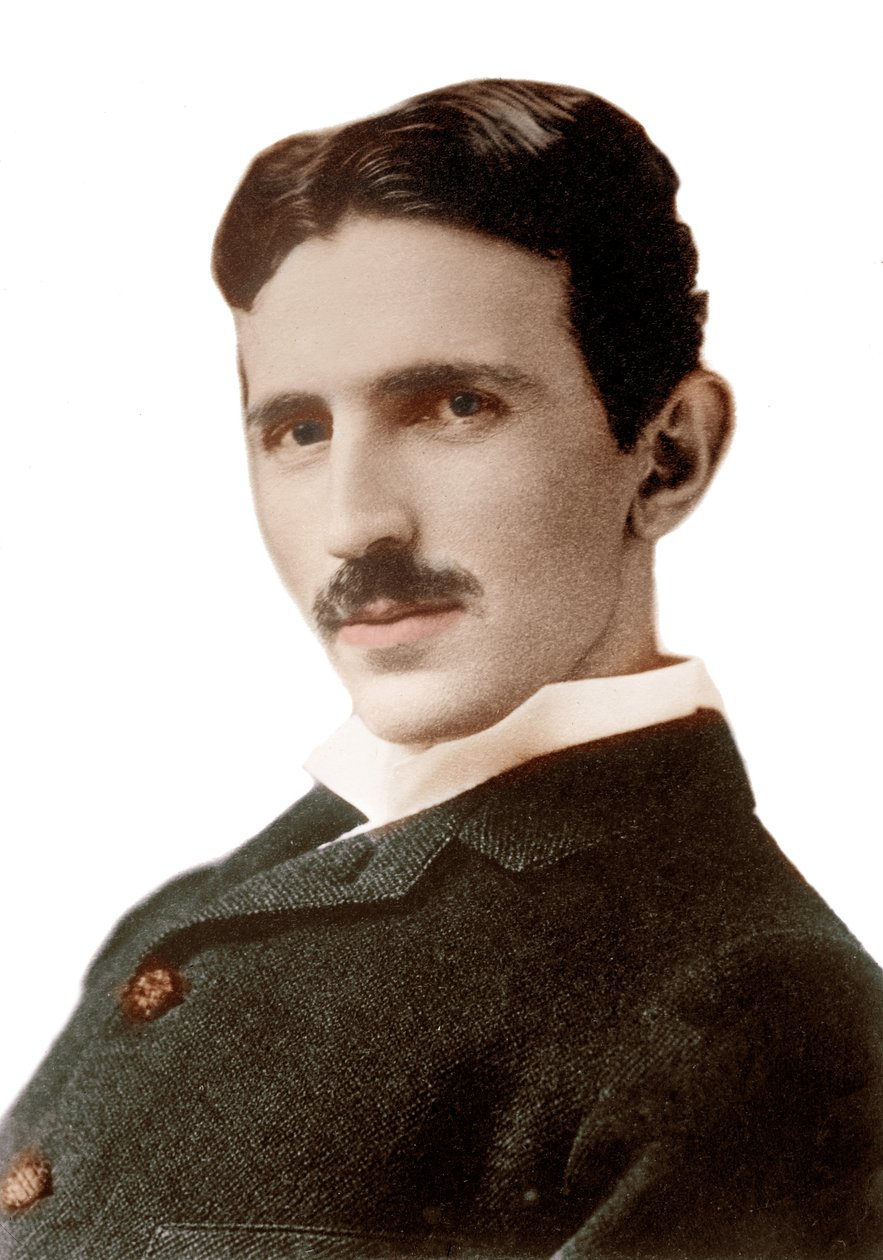 Ritratto di Nikola Tesla (1856-1943) - Fotografia di Napoleon Sarony (1890) da Napoleon Sarony