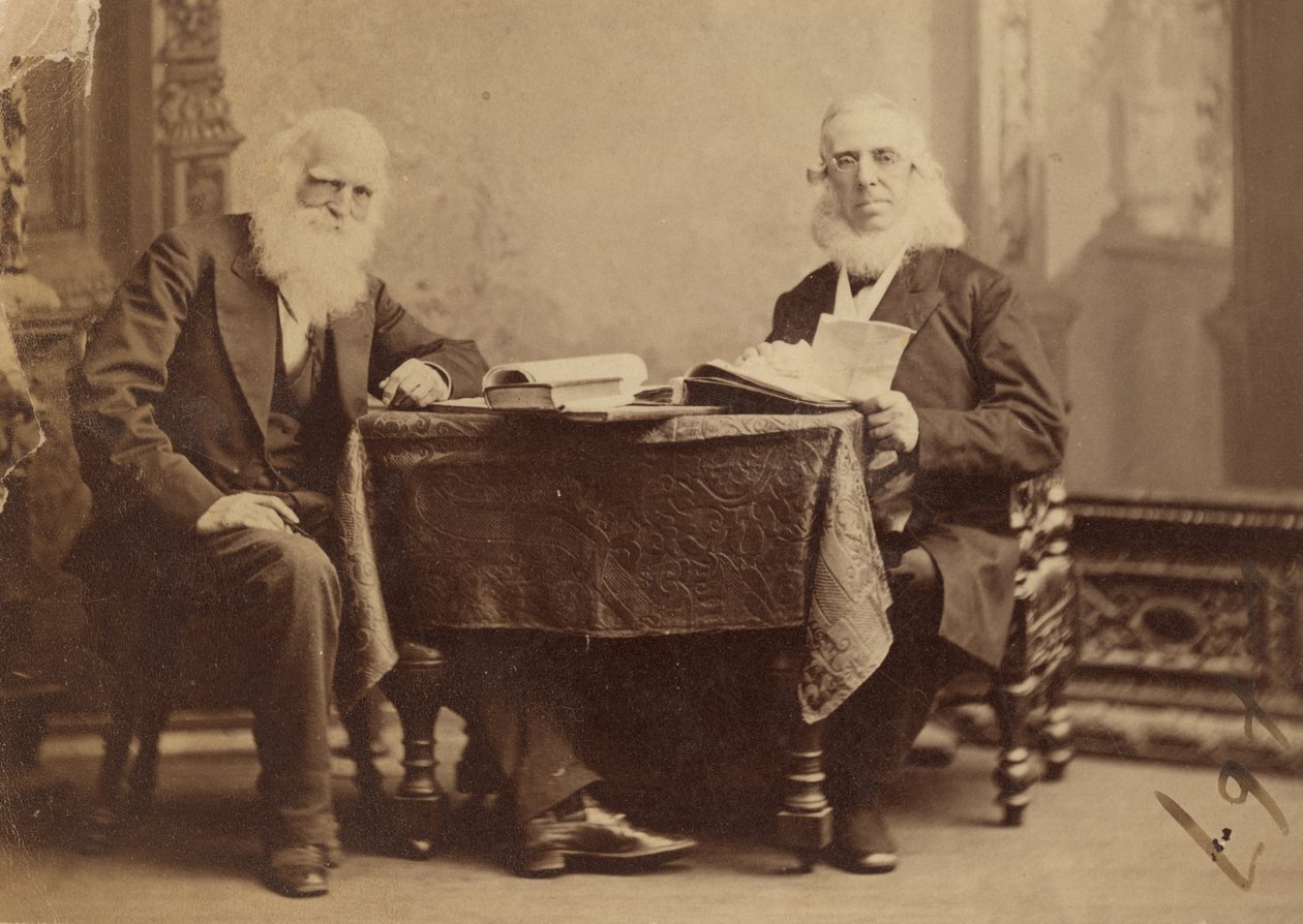 William Cullen Bryant e Peter Cooper da Napoleon Sarony
