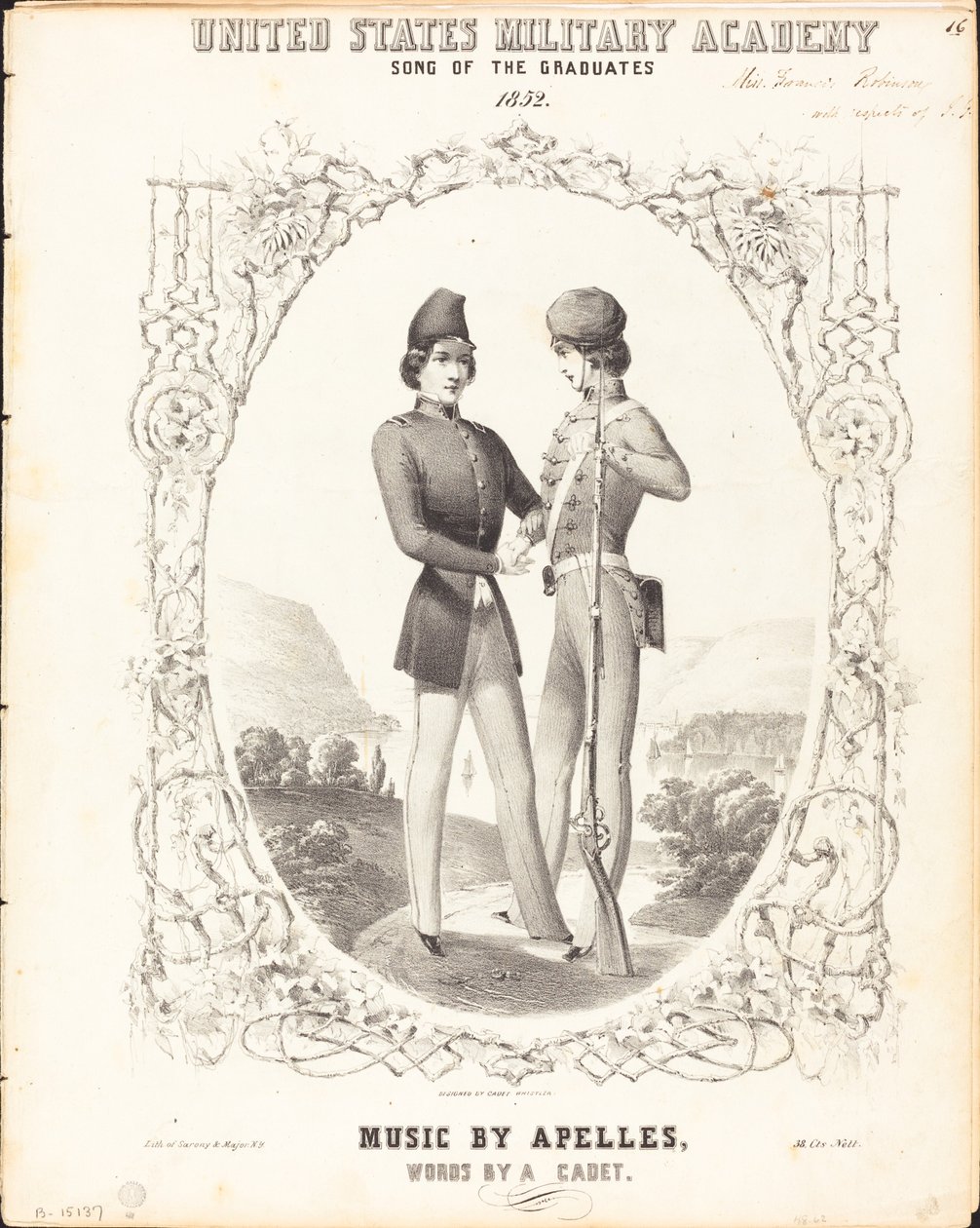 Accademia Militare degli Stati Uniti, Canzone dei laureati da Napoleon Sarony, after James McNeill Whistler