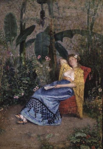 Una siesta in giardino da Narcisco Ruiz de Caceres