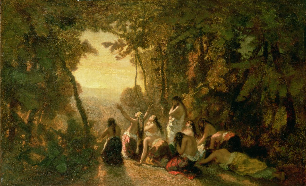 Il pianto della figlia di Iefte, 1846 da Narcisse Virgile Diaz de la Peña
