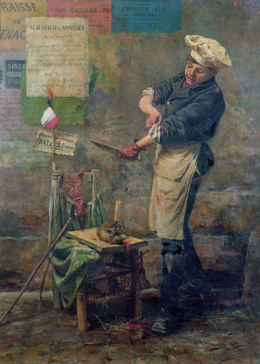Venditore di ratti durante l