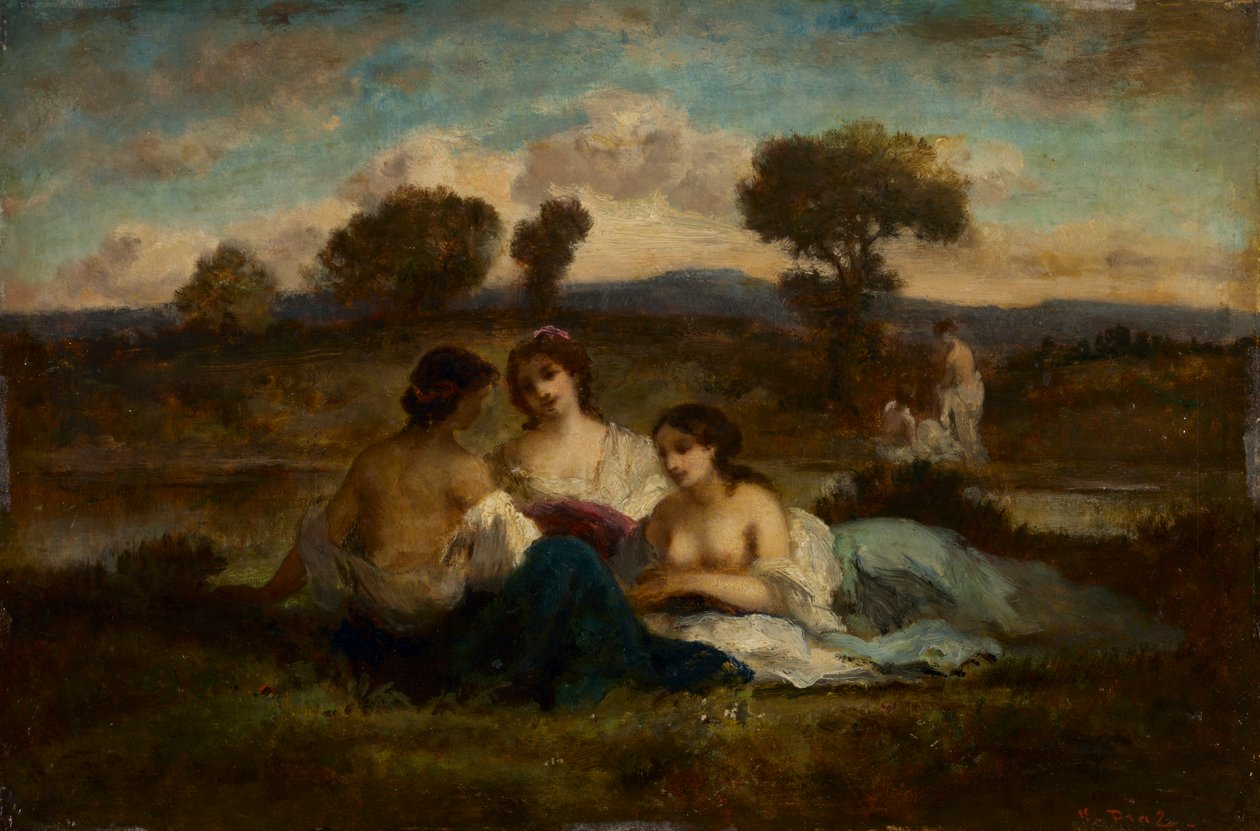 I bagnanti, dopo il 1847 da Narcisse Virgile Diaz de la Peña