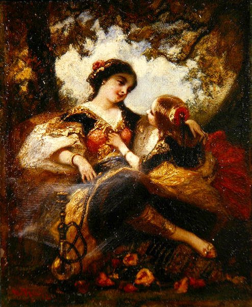 Madre e bambino turchi, c.1844-60 da Narcisse Virgile Diaz de la Peña