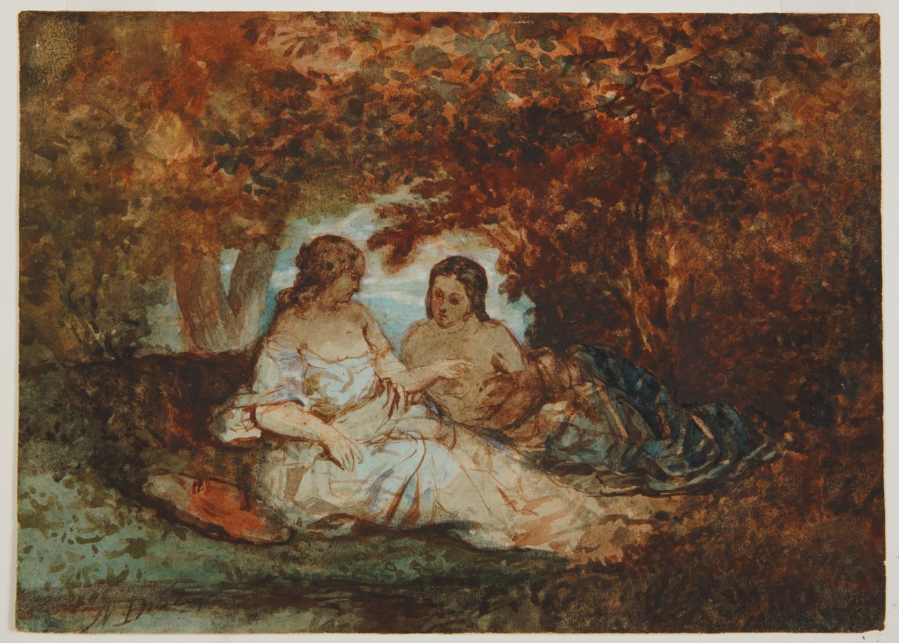 Waldszene da Narcisse Virgile Diaz de la Peña