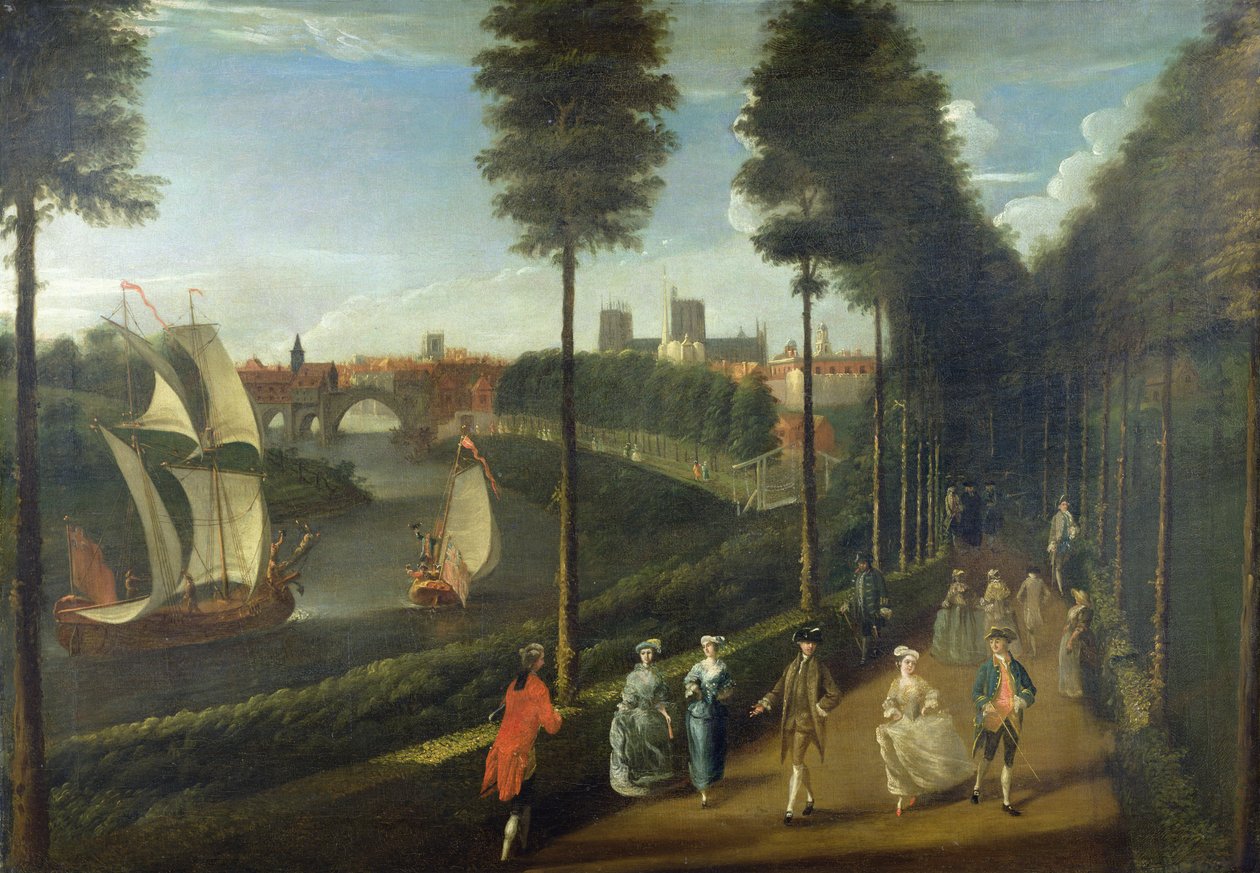 La passeggiata della nuova terrazza, York (olio su tela) da Nathan Drake