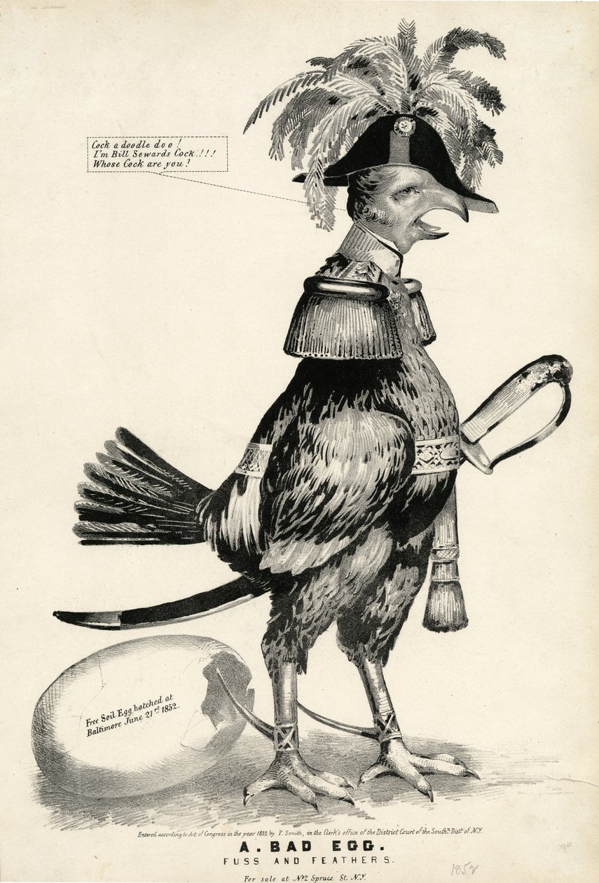 Un uovo marcio, Fuss and Feathers, 1852 da Nathaniel Currier