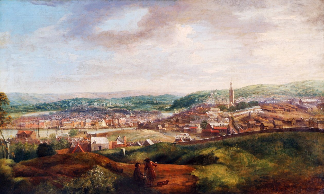 Veduta di Cork, 1780 da Nathaniel Grogan