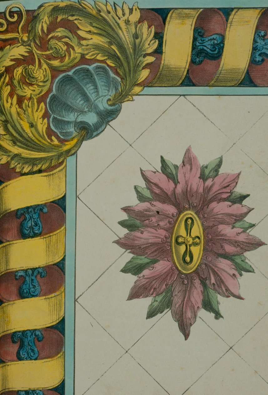 Disegno di bordo ornato, pagina da 