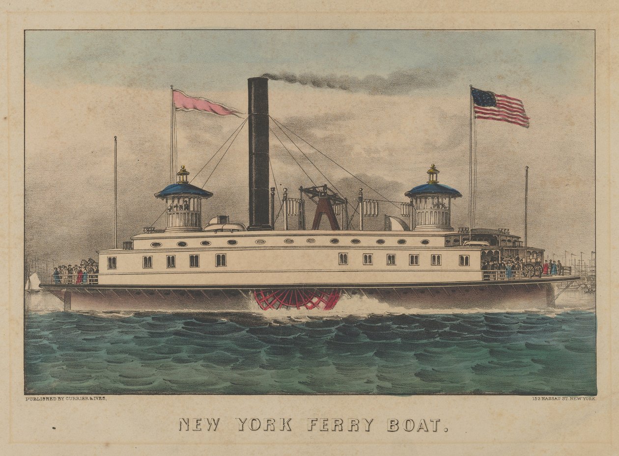 Traghetto di New York da Currier and Ives