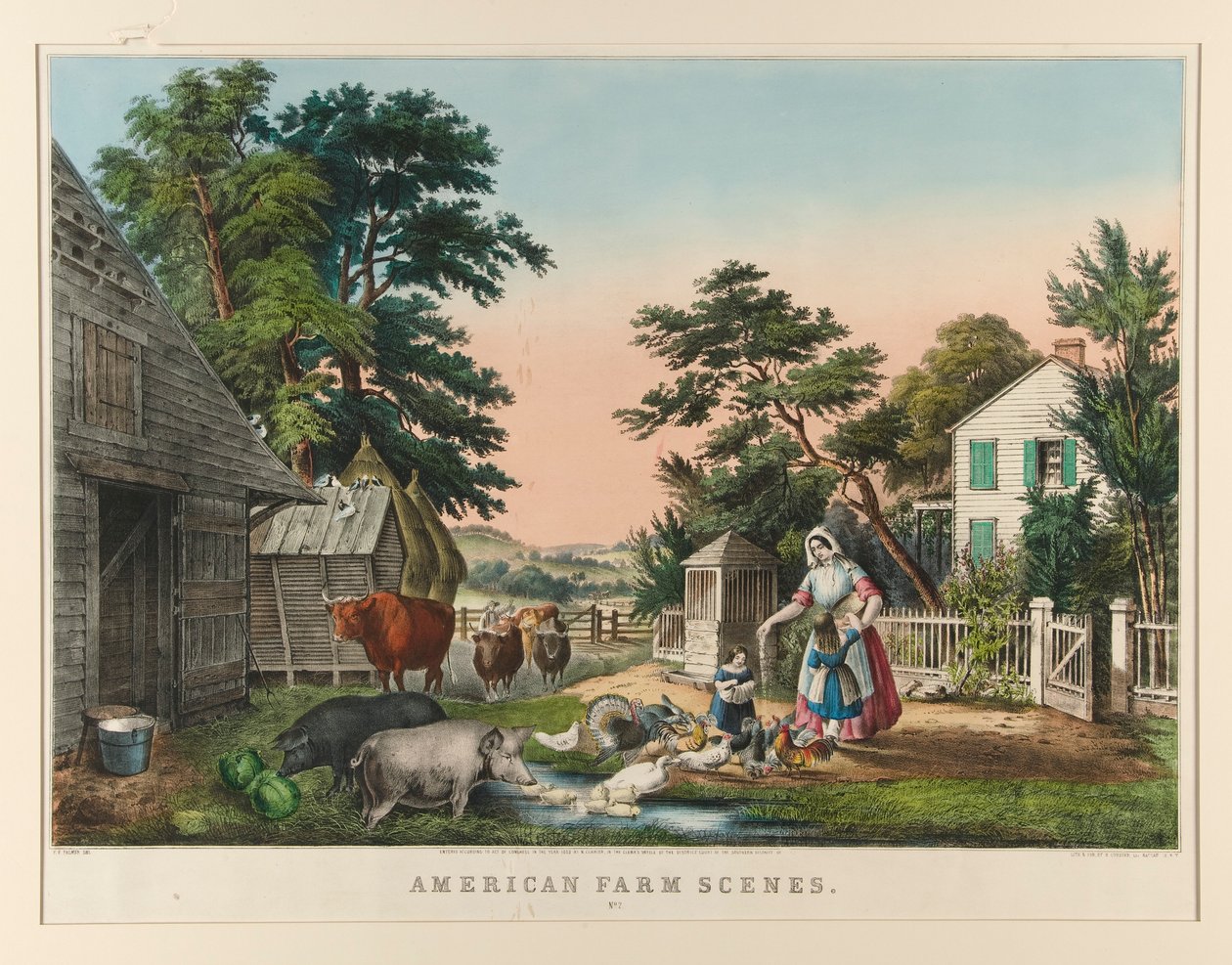 Scene di fattoria americana. No.2 da Nathaniel Currier