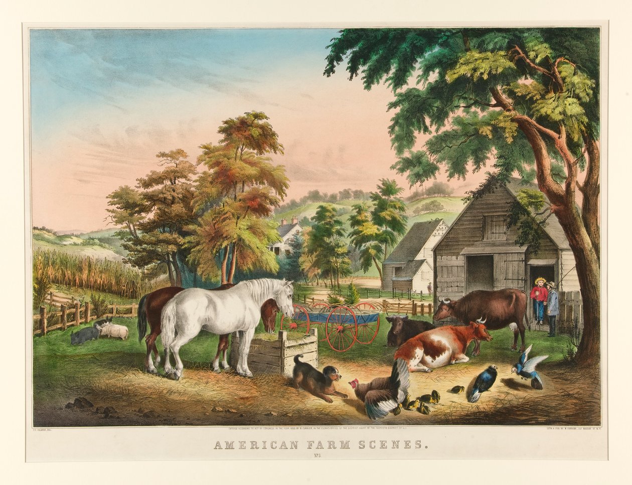 Scene di fattoria americana. N. 3 da Nathaniel Currier
