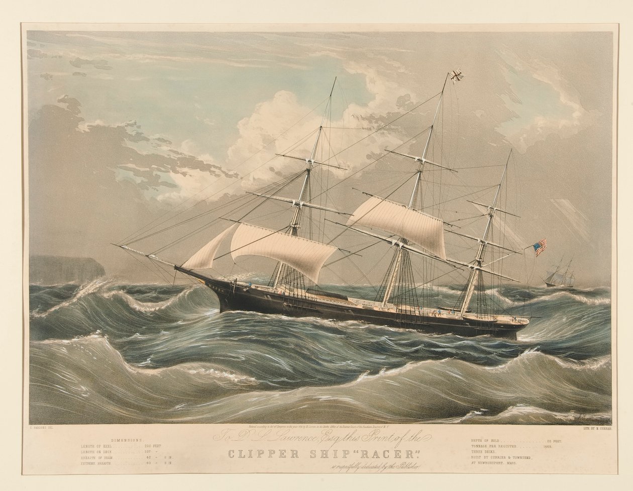 Clipper Ship da Nathaniel Currier