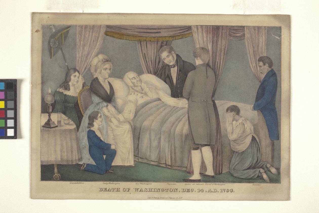 Morte di Washington da Nathaniel Currier