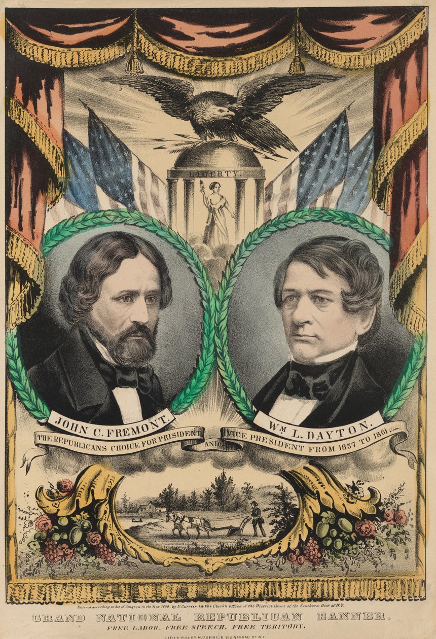 Grande vessillo nazionale repubblicano da Nathaniel Currier