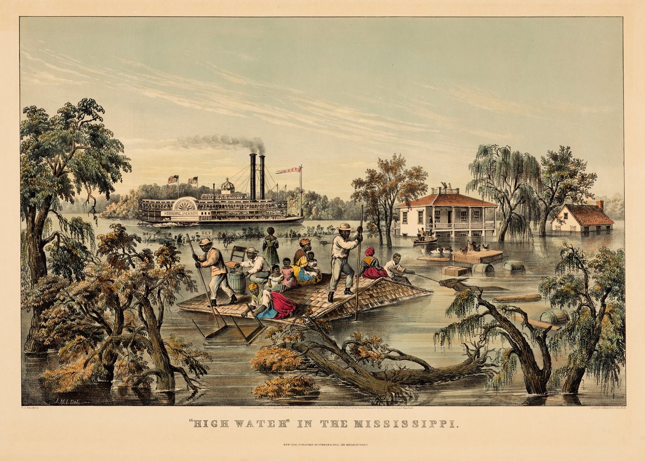 «Piena» nel Mississippi da Nathaniel Currier