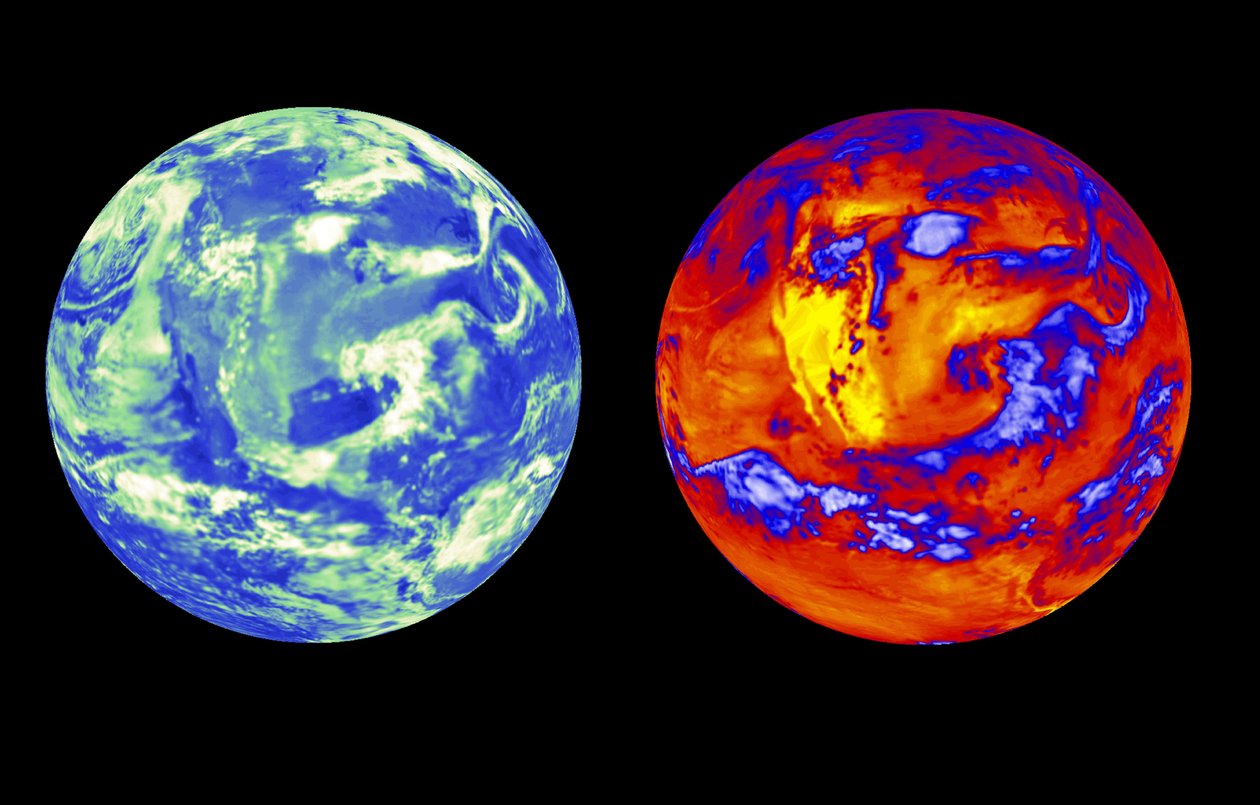 Dati CERES Aqua che mostrano la quantità di calore in uscita e luce solare riflessa che lascia il pianeta il 22 giugno 2002 da National Aeronautics and Space Administration National Aeronautics and Space Administration