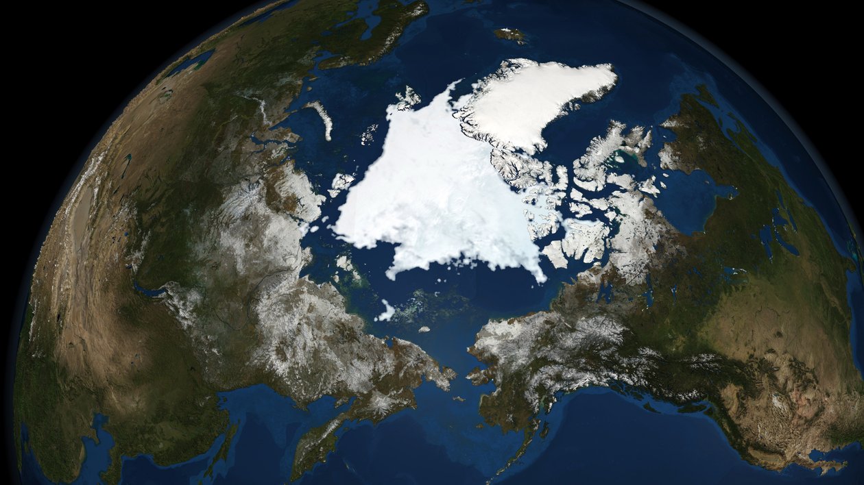 Osservazioni del Centro Nazionale Dati Neve e Ghiaccio sulla copertura del ghiaccio marino artico nel 2008, la seconda quantità più bassa registrata da National Aeronautics and Space Administration National Aeronautics and Space Administration