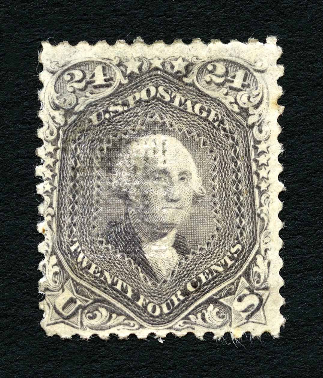 24c Washington F Grill singolo da National Bank Note Company