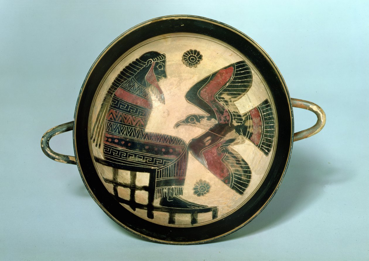 Coppa laconica raffigurante Zeus e l