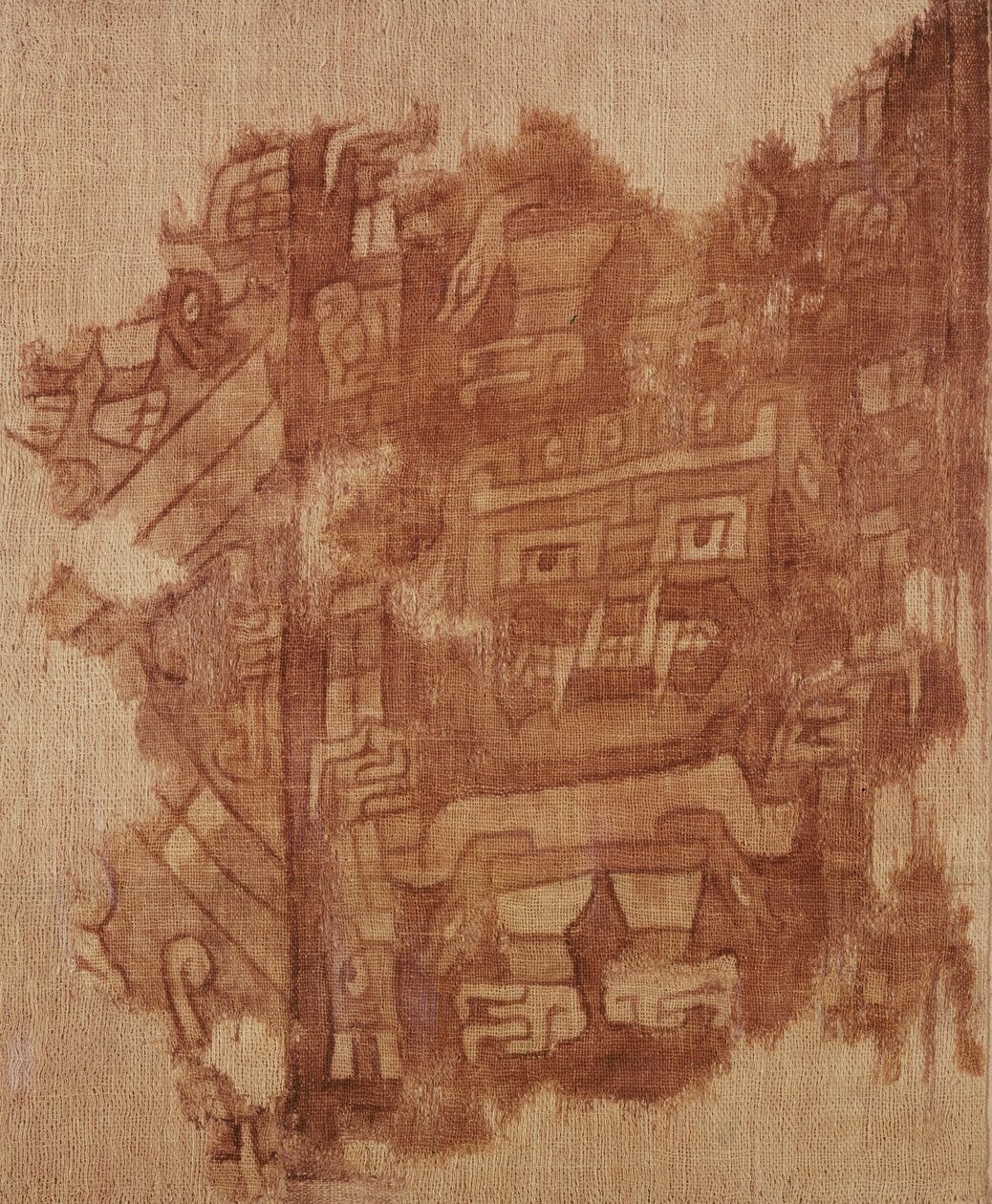Frammento di lana con figure divine, cultura Nazca da Nazca Culture