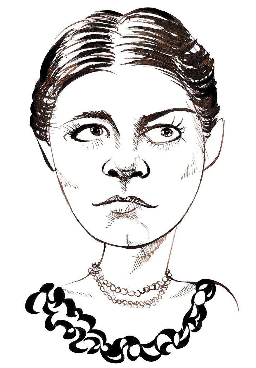 Amy Beach, compositrice e pianista americana, (1867 - 1944) caricatura da Neale Osborne