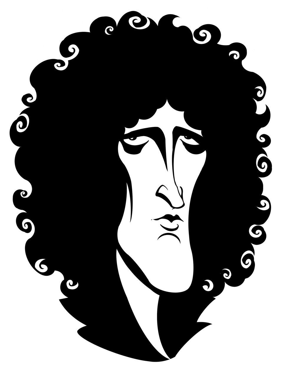 Brian May, cantautore, polistrumentista e cantante; chitarrista principale della rock band britannica Queen da Neale Osborne