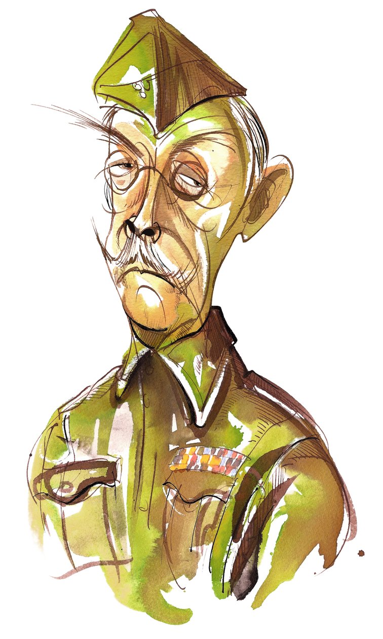 Clive Dunn come caporale Jack Jones nella commedia televisiva della BBC Dad
