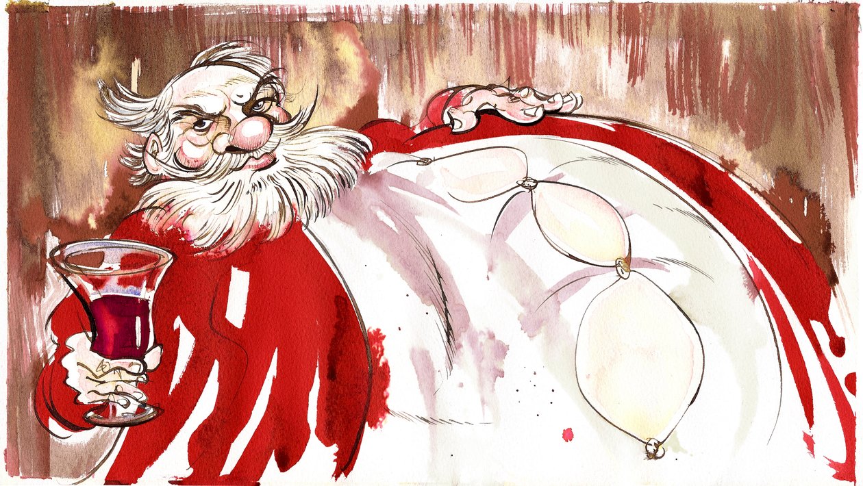Falstaff - illustrazione dalla commedia Le allegre comari di Windsor di Shakespeare (1601) da Neale Osborne