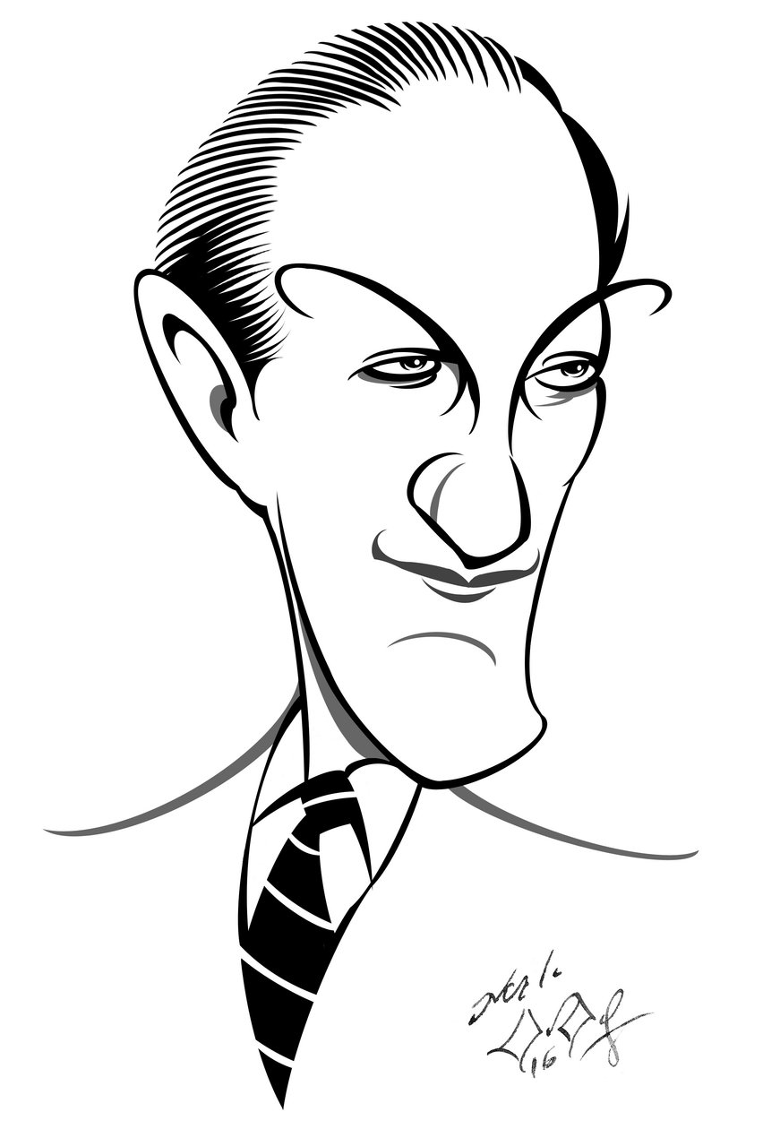 George Gershwin, caricatura da Neale Osborne