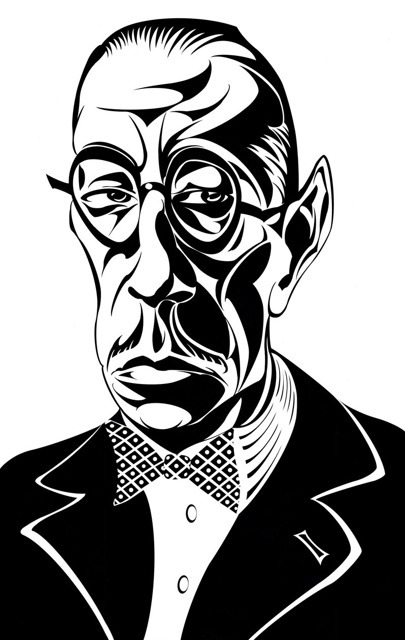 Igor Stravinsky - caricatura del compositore russo 17 giugno 1882 - 6 aprile 1971 da Neale Osborne