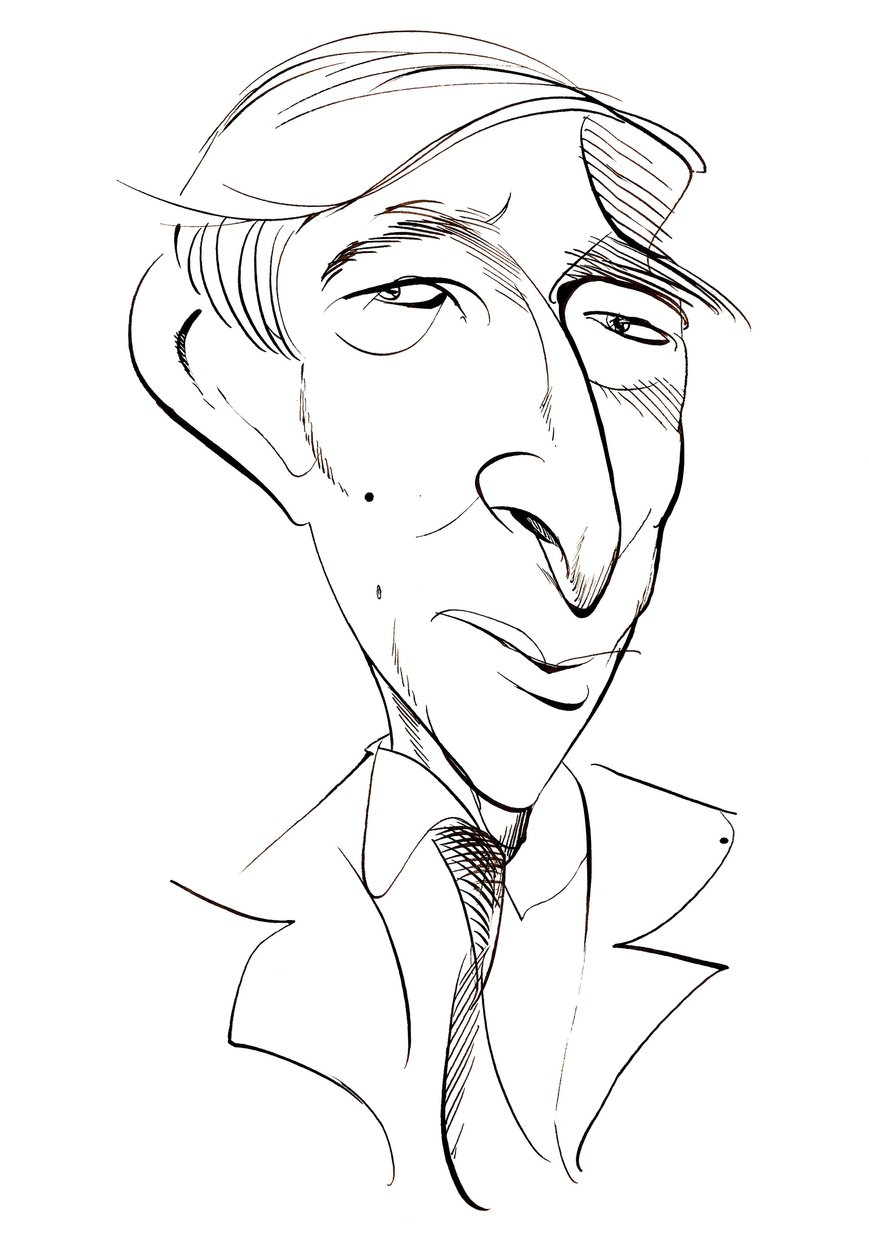 John Updike - caricatura da Neale Osborne
