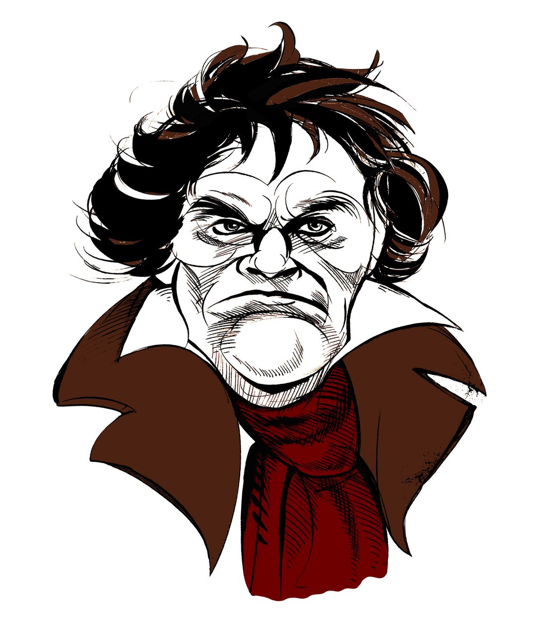 Ludwig van Beethoven, compositore tedesco, 17 dicembre 1770 - 26 marzo 1827 da Neale Osborne