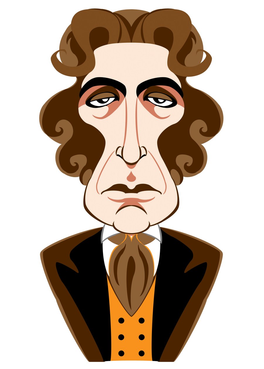 Paul McGann come Doctor Who - caricatura da Neale Osborne