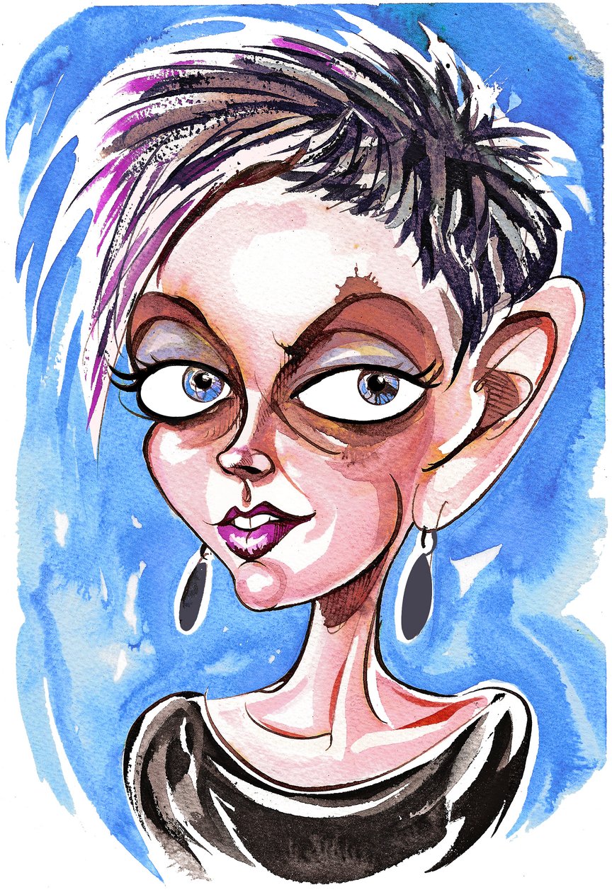 Tansy Davies - caricatura da Neale Osborne