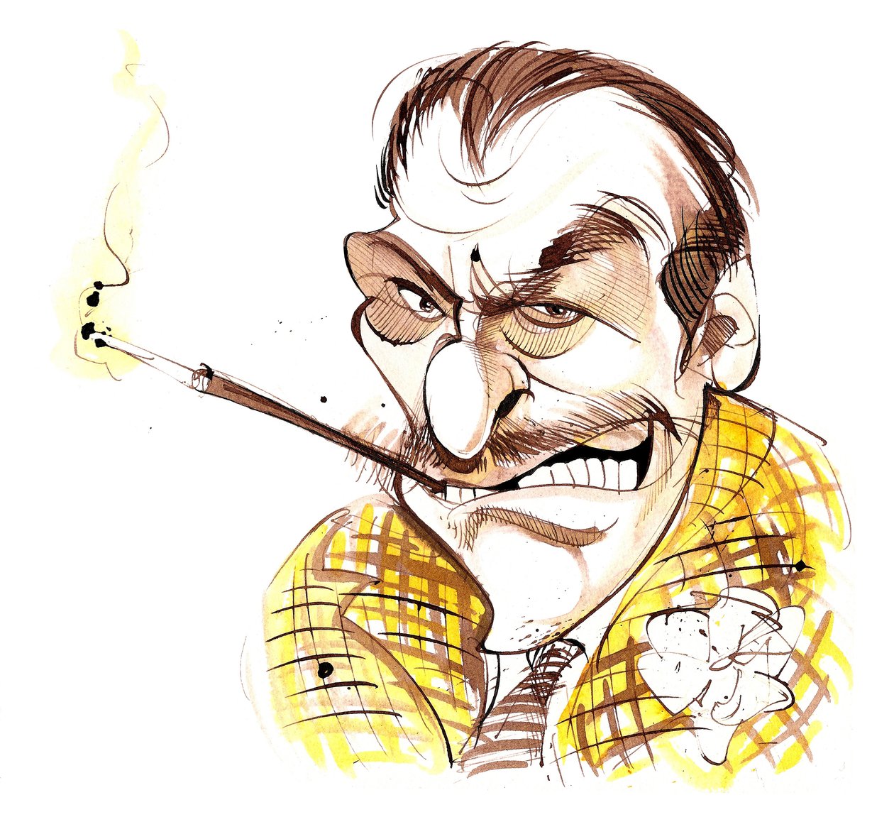 Terry-Thomas - caricatura da Neale Osborne