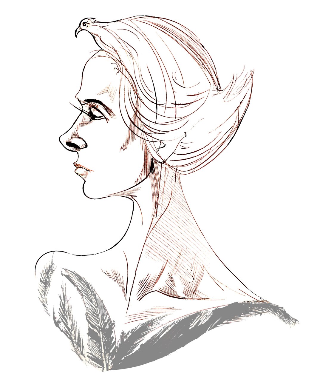 Tippi Hedren - caricatura dell