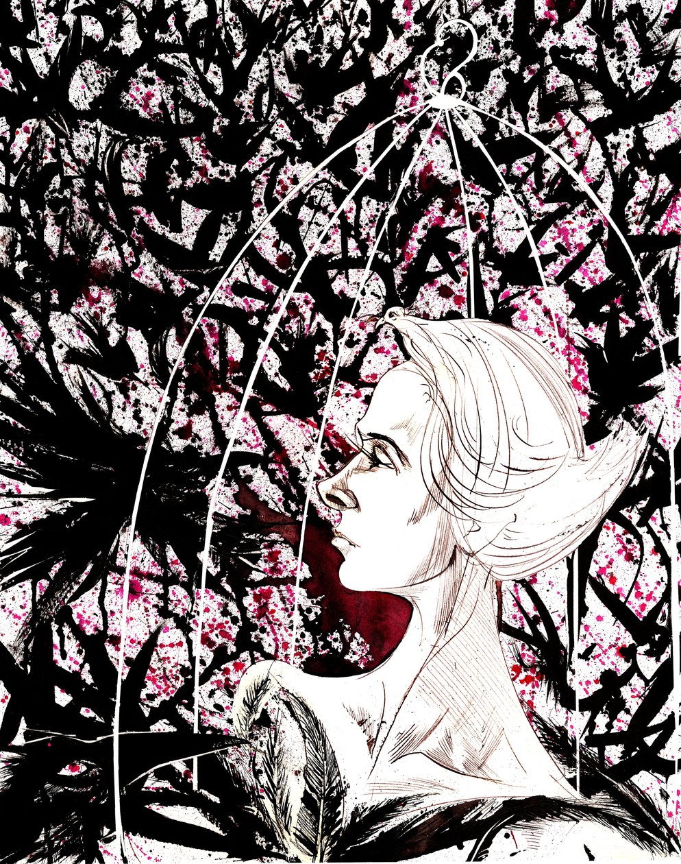 Tippi Hedren - caricatura dell